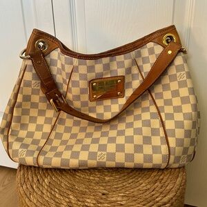 Louis Vuitton vintage Galloera Damier azur GM handbag